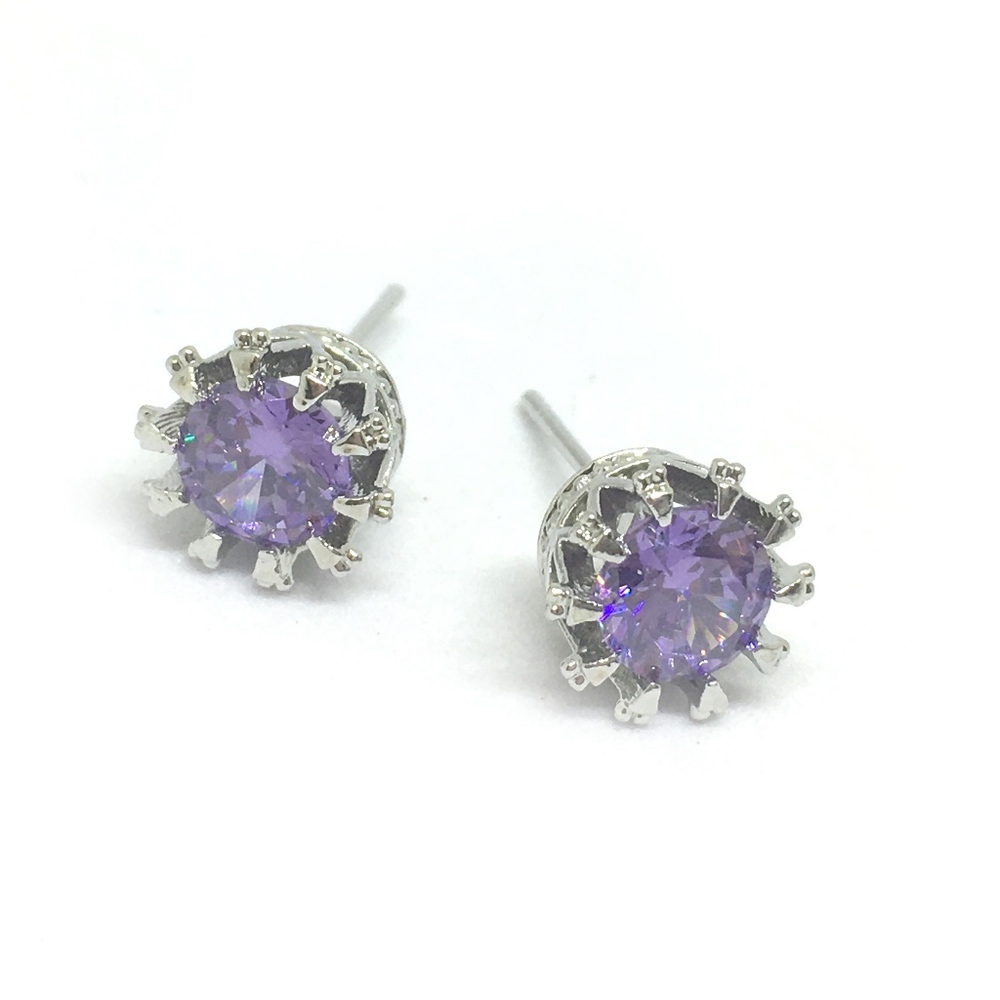 Crown Stud Earrings made with Swarovski elements
